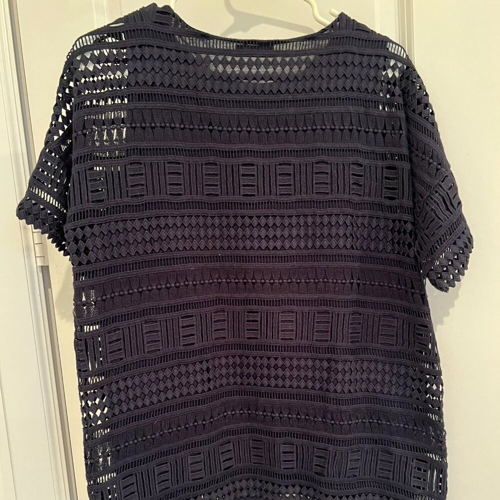 Vince Dark Navy Layered Top